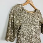 Abercrombie & Fitch gold sequin mini dress. Short sleeves. Size medium Photo 2