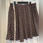 SheIn  Curve Size 4X Black Pink Floral Elastic Waist Flowy Mini Skirt Photo 4