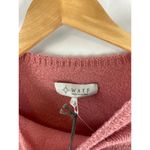 WAYF NWT  Where Are You From Mock Neck Tie Waist Sweater Blush Pink L Photo 2