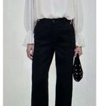 Madewell $148 Superwide Leg Trouser Jeans Black Wash Size 32 NS905 Photo 1