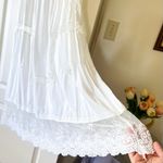 Spell Peaches Lace Slip Dress Boho Ivory Midi White Small EUC Photo 2