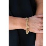 Paparazzi Cash Confidence Gold Bracelet (179) Photo 0