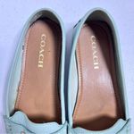 Coach  Fredrica Aqua Blue Leather Driving Loafers Photo 3