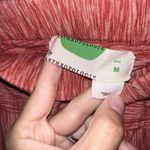 Anthropologie  Brand Coral Red Longshore Size M Cotton High Rise Cropped Pants Photo 6