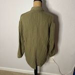Madewell Lightspun Dorset Blazer Surplus Green Cotton Gauze Oversized Size S Photo 10