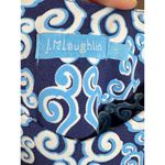 J. McLaughlin  Maxi Dress Catalina Cloth Blue Geometric Print Stretch S Coastal Photo 9
