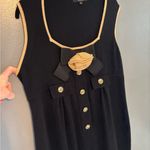 Alex Marie Sleeveless Sweater Dress with Flower and Bow Detail Photo 1