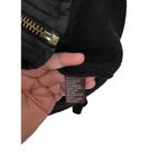 J. McLaughlin  Full Zip Jacket Pockets Black Silk Quilted Ribbed Photo 9