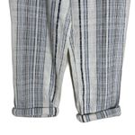 Sundance Pants Womens Small White Blue Striped Cotton Drawstring Pockets Boho Photo 2