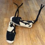 H&M  Espadrille‎ Closed Toe Sandals Size 38 US7 Lace Up Ballet Core Photo 1