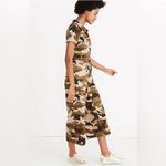 Madewell Wide-Leg Utility Jumpsuit Bunny Cottontail Green Asparagus Camo Size 2 Photo 1