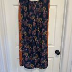 Johnny Was  Workshop Multicolor Floral Silk Palazzo Pants Size Medium Photo 2