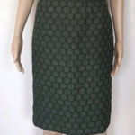 Anthropologie Maeve Green Silk Pencil Skirt Women’s Size 6 Midi High Waist Photo 0