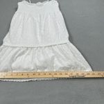 LA Hearts  by Pacsun Dress S Women White Eyelet Embroider Tiered Smocked Sundress Photo 4