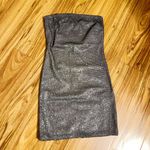 Forever 21 Silver & Black Glittery Tube Dress Photo 1