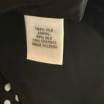 St. John  Silk Polka Dot Black & White Sleeveless Semi Sheer Blouse Size S Photo 7