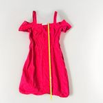 ALC Frank A.L.C. Calla Ramie Blend Cold Shoulder Dress in Red Mini Women’s 4 Photo 9