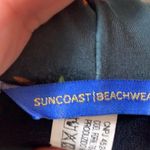 Suncoast Beachwear Floral Black/Green/Pink Bandeau Bikini Top Size M Photo 1