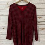 J.Jill Simply Supima® V-Neck Tunic - Scarlet Merry Gingham - Medium Photo 9