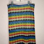 Petal Dew Multicolor Crochet Knit Maxi Skirt. Size M Red Size M Photo 7