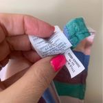 Madewell  Novel Tie-Front Button Top Flagstaff Stripe Short Sleeve Blue/Green Photo 4