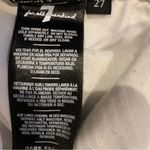 7 For All Mankind White Lace Trim Cropped Jeans size 27 Photo 5