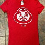 PINK - Victoria's Secret victoria’s secret PINK ohio state university short sleeve tee, size XS, buckeyes Photo 0