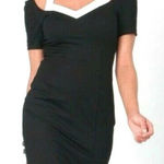 Nue By Shani Black Short Sleeve Dress Built In Shapewear Size 6 NWT MRSP $280 Photo 0