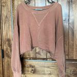 Brown cropped crewneck Size M Photo 0