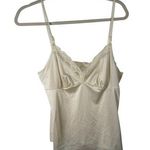 Vanity Fair Cream Lace Satin Babydoll Tank Top Y2K Vintage Womens 38 Large Photo 0