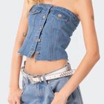 Edikted Denim Top Photo 3
