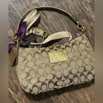 Coach Poppy Tartan Plaid Signature Glam Bag Photo 3