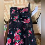 No Boundaries  Black Floral Skort Photo 6