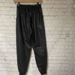 Trendy Faux Leather Jogger XS Black Photo 10