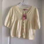 Juicy Couture Cream Cardigan Top Photo 0