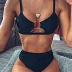 SheIn Black Cut Out Bikini Top Photo 0