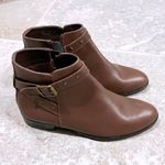 a.n.a  Lenci Brown Leather Boots (Made in Italy) Ankle Booties Size EU 38 US 7 NWT Photo 9