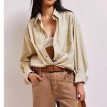 Free People Freddie Shirt in Castle Wall Size Medium Photo 9