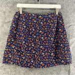 Madewell  blue high rise blue floral print skirt 10 Photo 2