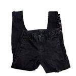 Celebrity Pink Black Skinny Jeans Style Distress Details Women’s Size 5/27 Pants Photo 0