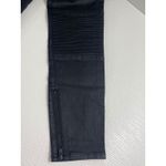 Madewell Skinny Skinny Waxed Coated Moto Jeans Black Ankle Zip Size 29 BO141 Photo 9