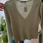 Pretty Little Thing green crop cardigan sweater Photo 3