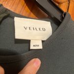 Elegant Dark Green Maxi Dress with Statement Balloon Sleeves, size medium Photo 4