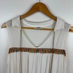 Umgee Womens Tasseled Multicolor Mini Dress Sz M Vacation Resortwear Summer Photo 1