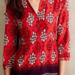 Anthropologie  Maeve‎ Woodland Walk blouse size 2 OB378657 Photo 0