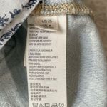 We The Free People Denim Skirt Sz 25 Distressed Hem Light Wash Western Cut Mini Photo 8