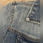 Eunina Distressed Denim Blue Jean Jacket, Size S Photo 5