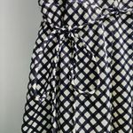 Jantzen  Black and White Checkered‎ Summer Swim Dress with Tie Belt Size 12 Photo 2
