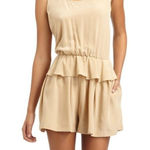 Robert Rodriguez Nude Silk Romper Size 4 Photo 0