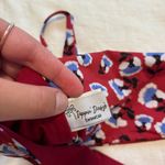 Blackbough Dippin Daisy Red Flower Floral Bikini top Large Photo 2